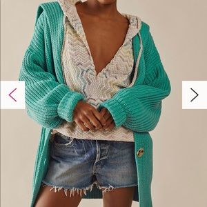 *BRAND NEW, NEVER WORN, TAGS ATTACHED* Free People Swim Too Deep Cardi